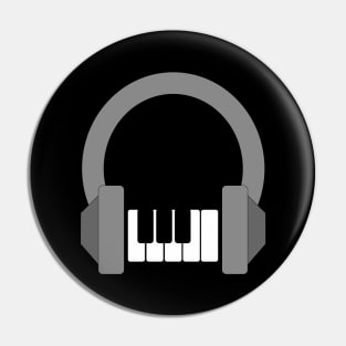 Headphones and keys jamming - Music engineering Pin