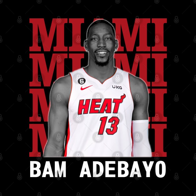 Miami Heat Bam Adebayo by Thejockandnerd