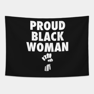 Proud Black Woman Shirt Tapestry