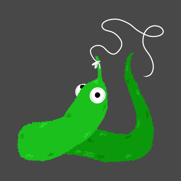 Worm on a String - Green by JunkSprout