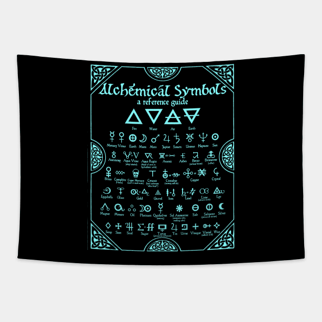 Alchemic symbols Tapestry by Lamink