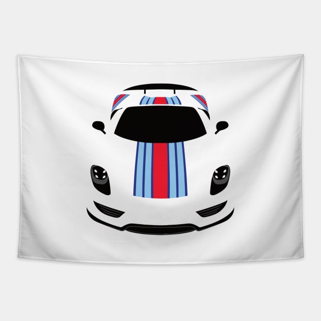 918 Race Car Tapestry by IbisDesigns