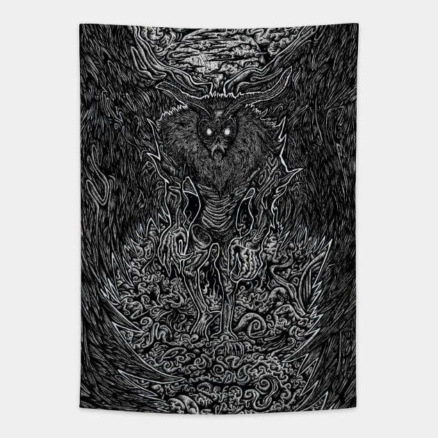 Mothman Tapestry by Ben Pissin