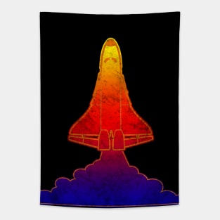 Retro Space Shuttle Tapestry