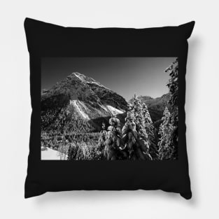 Swiss mountain landscape Pillow