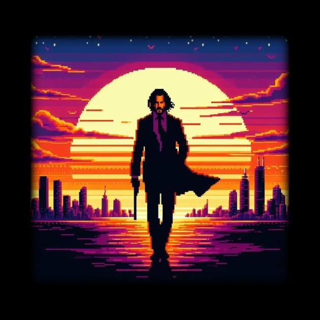 Pixel John Wick Sunset Ichi by Amado ⭐⭐⭐⭐⭐