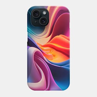 Abstract, Marble, Watercolor, Colorful, Vibrant Colors, Textured Painting, Texture, Gradient, Wave, Fume, Wall Art, Modern Art Phone Case