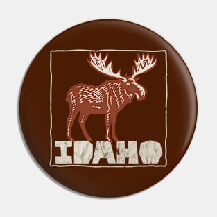 Idaho Moose Lover Idahoan Natives Residents Visitors Pin