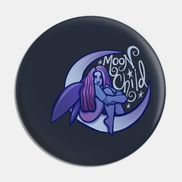 Moon Child Pin by bubbsnugg