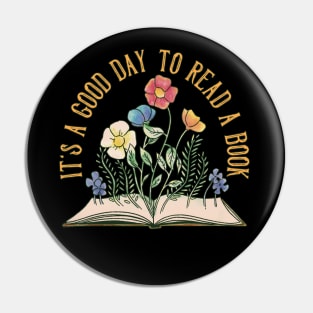 It's a Good Day To read a Book Pin