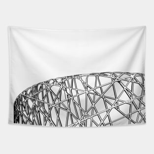 Beijing Olympic Stadium Silhouette Tapestry