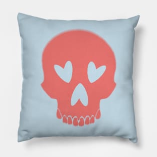 Pink Skull And Suspenders Pillow