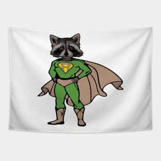 Super Raccoon Tapestry