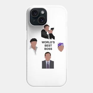 The Many Faces of Michael Scott Phone Case