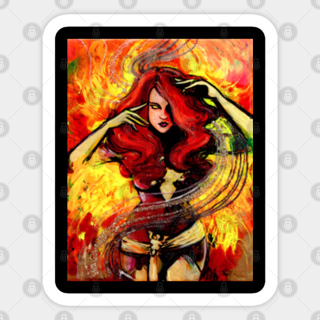 Dark Phoenix Rising Dark Phoenix Sticker Teepublic
