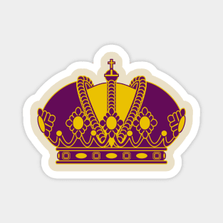 Imperial Crown (purple and gold) Magnet