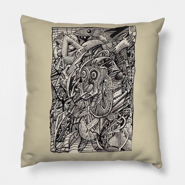 Jonah Complex Pillow by Backbrain