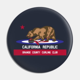 OC Curling Bear - Light Text Pin