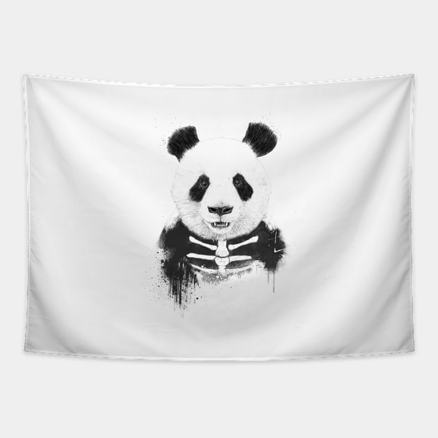 Zombie panda Tapestry by soltib