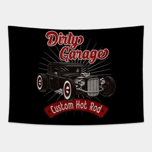 Hot Rod Dirty Garage Tapestry