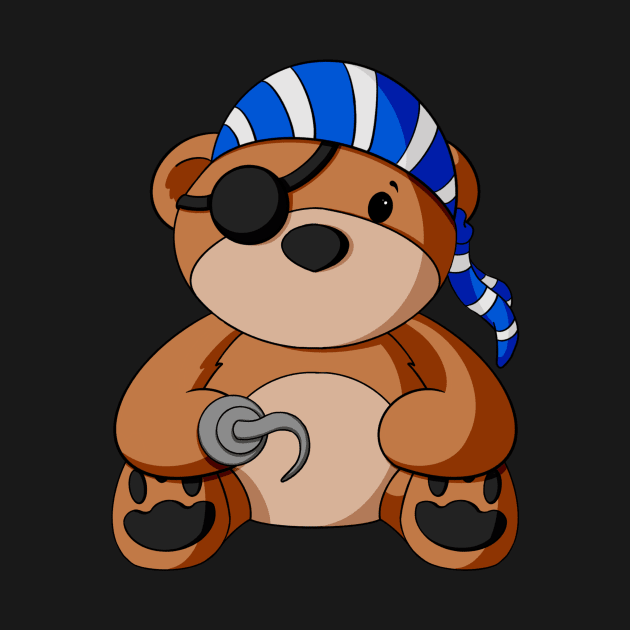 Pirate Teddy Bear by Alisha Ober Designs