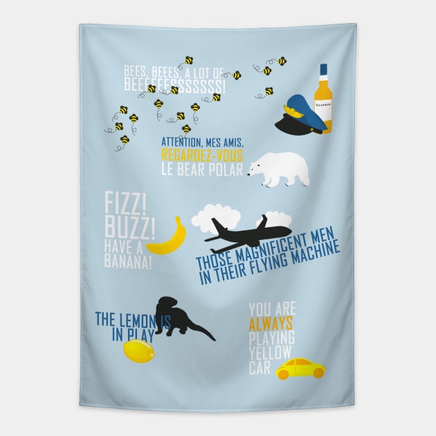 Cabin Pressure Tapestry by SallySparrow