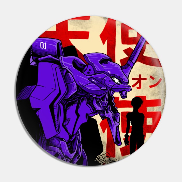 evangelion Pin by sober artwerk