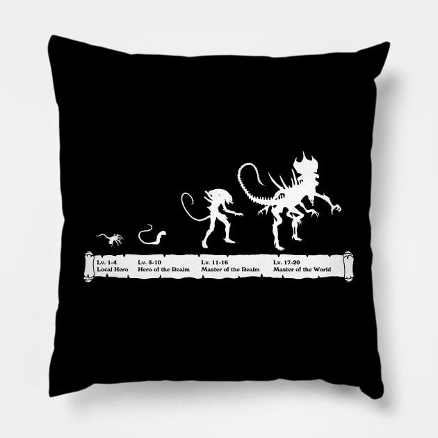 Xeno Level Tiers Pillow by CCDesign