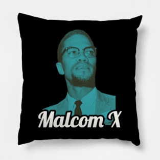 Retro Malcom X Pillow