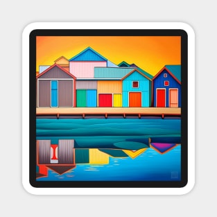 Boat Sheds Painting Magnet