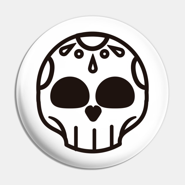 sugar skull Pin by CERO9