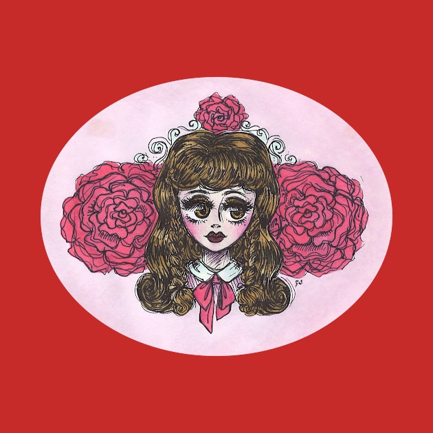 Girl & Roses by xxeennaa