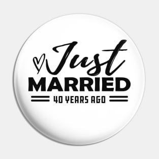 40th Wedding Anniversary - 40 years anniversary Pin