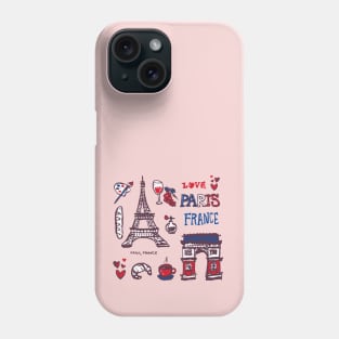 Paris icons Phone Case