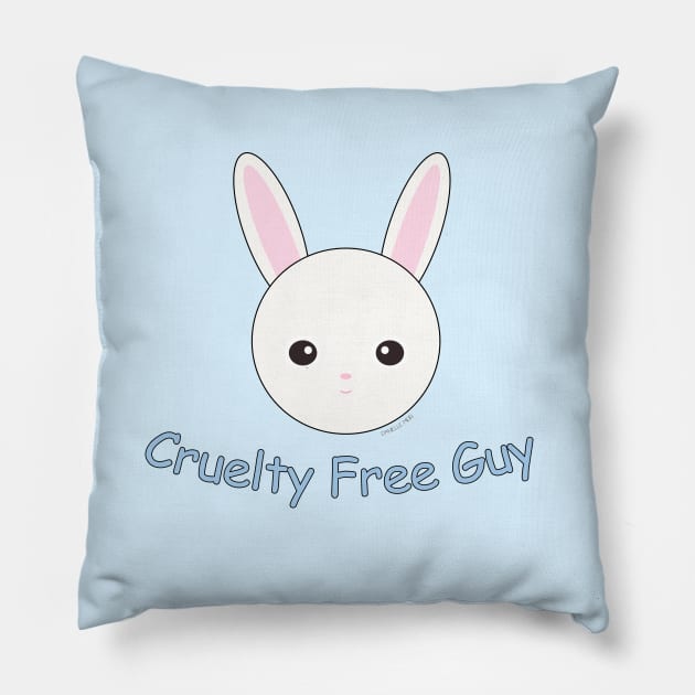 Cruelty Free Guy Pillow by Danielle