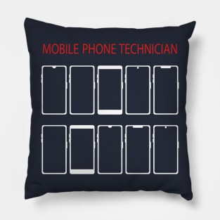 Best design mobile phone technician cell phones repairman Pillow