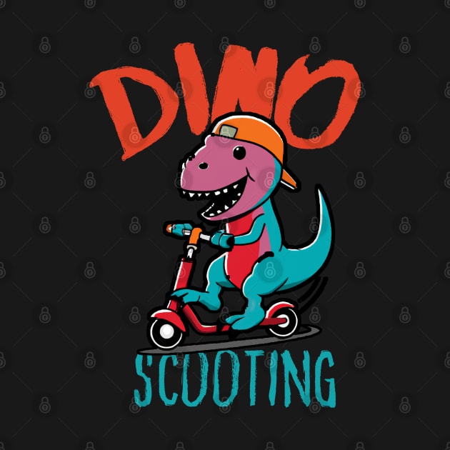 Funny E-Scooter, Dino Driving Scooter by maxdax