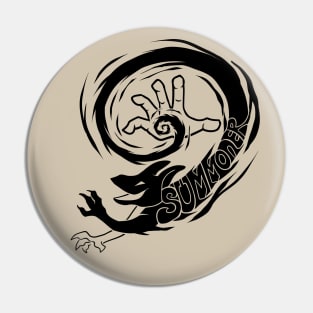 Summoner Class - Black Design Pin