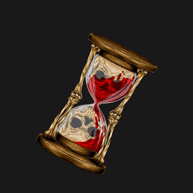 Skull hourglass by fauzanfarhn