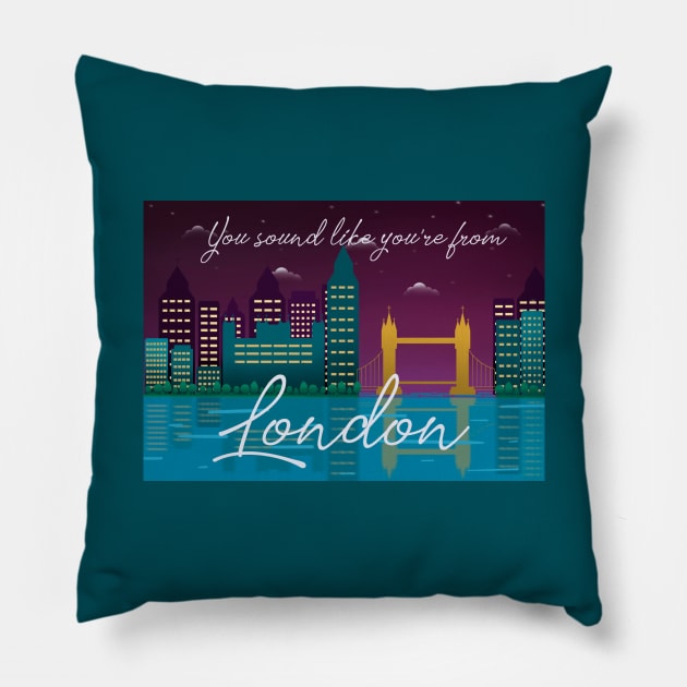 London Skyline Pillow by Roommates