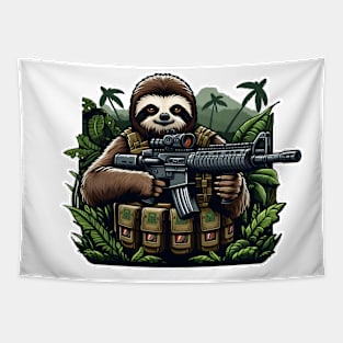 Tactical Sloth Tapestry