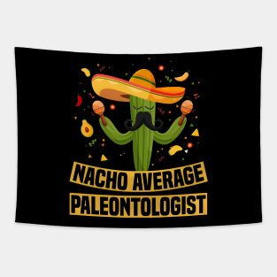 Paleontologist Paleontology Nacho Fathers Day Gift Funny Retro Vintage Tapestry