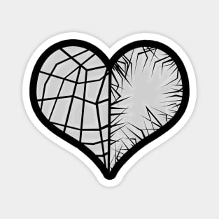 White Heart - Broken Hearts Magnet