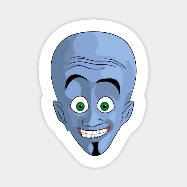 Megamind - Funny Face Magnet by Tracy Daum