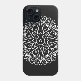 Mandala in White Phone Case