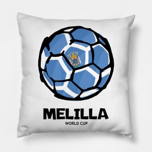 Melilla Football Country Flag Pillow