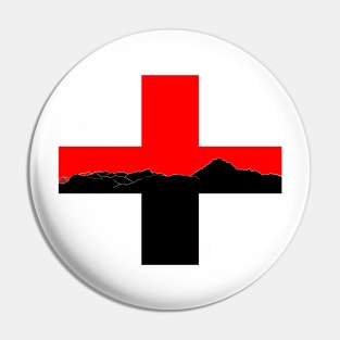 Swiss Mountain Flag Pin