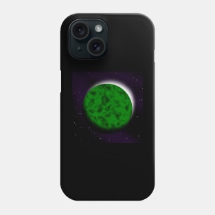 Green plasma planet Phone Case