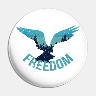Freedom Bird Desgin Pin