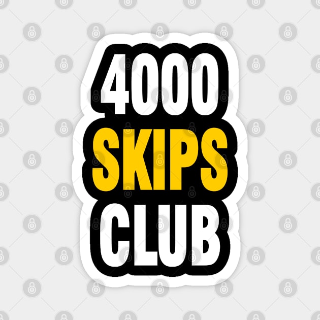 4000 SKIPS CLUB Magnet by Chandan